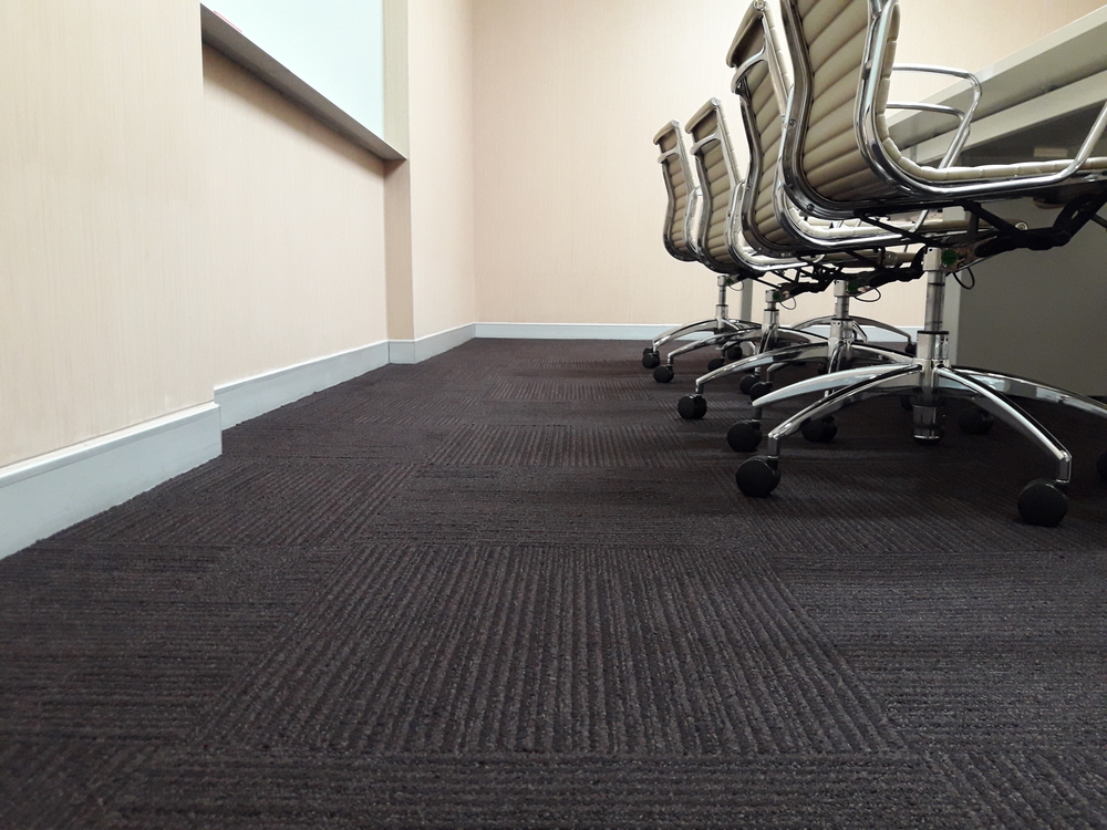 Carpet tile installation process